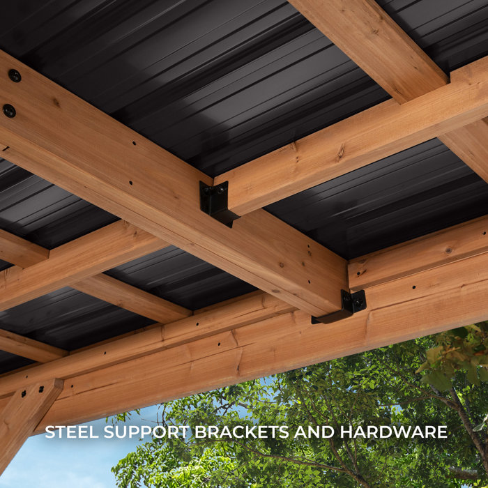 Backyard Discovery 20' X 12' Kingsport Carport Gazebo & Reviews Wayfair